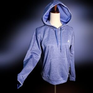 Kids Girls Womans Adidas Blue Purple Performance Hoodie Large Size 16 18 Hooded
